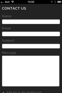 martinique mobile contact form